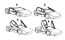 Image of car doors swigning up to open.